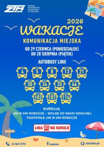 Komunikacja w wakacje 2026